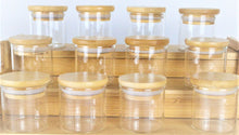 Load image into Gallery viewer, Herbs and Spice Jars (100mls)  with Bamboo Shelf