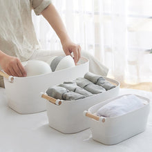 Load image into Gallery viewer, PP Storage Basket With Wooden Handle