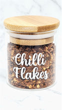 Load image into Gallery viewer, 100ml Spice/ Herb Glass and Bamboo Jar