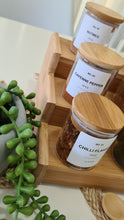 Load image into Gallery viewer, Herbs and Spice Jars (100mls)  with Bamboo Shelf