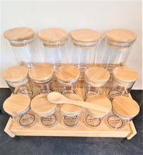 Load image into Gallery viewer, Grande Herbs and Spice Jars with Bamboo Shelf