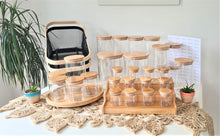 Load image into Gallery viewer, Basic Pantry Set- Glass and Bamboo