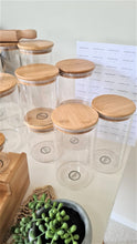 Load image into Gallery viewer, Deluxe Glass and Bamboo Pantry SET
