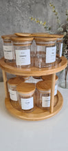 Load image into Gallery viewer, 12 Herbs and Spice Jars (200mls) with 2 Tier Turntable