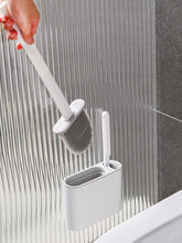 Load image into Gallery viewer, TPR Toilet Brush with Holder Set- Silicone Bristles