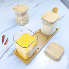 Load image into Gallery viewer, Bamboo & Glass Trio Set