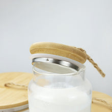 Load image into Gallery viewer, 5 Piece Glass and Bamboo Laundry Set