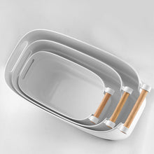 Load image into Gallery viewer, PP Storage Basket With Wooden Handle