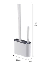 Load image into Gallery viewer, TPR Toilet Brush with Holder Set- Silicone Bristles