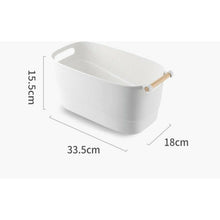 Load image into Gallery viewer, PP Storage Basket With Wooden Handle