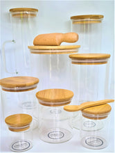Load image into Gallery viewer, Glass Storage Jar with Bamboo lid -1200ml
