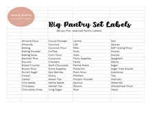 Load image into Gallery viewer, Pantry Set Labels