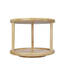 Load image into Gallery viewer, Bamboo Lazy Susan /Turntable -Double