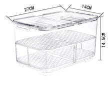 Load image into Gallery viewer, Fridge Storage Container with Drainage Valve  -Large