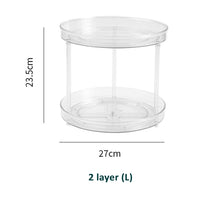 Load image into Gallery viewer, 2 Tier CLEAR Turntable /Lazy Susan