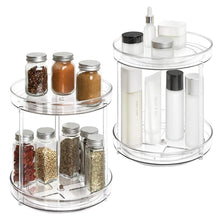 Load image into Gallery viewer, 2 Tier CLEAR Turntable /Lazy Susan