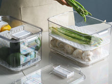 Load image into Gallery viewer, Fridge Storage Container with Drainage Valve -Set of 2