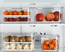 Load image into Gallery viewer, Fridge Storage Container with Drainage Valve -Set of 2