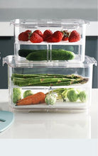 Load image into Gallery viewer, Fridge Storage Container with Drainage Valve -Set of 2