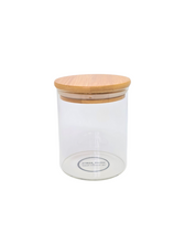 Load image into Gallery viewer, 200ml Spice/ Herb Glass and Bamboo Jar