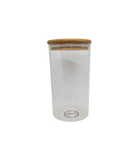 Load image into Gallery viewer, Glass Storage Jar with Bamboo lid -1200ml