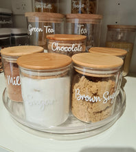 Load image into Gallery viewer, Deluxe Glass and Bamboo Pantry SET