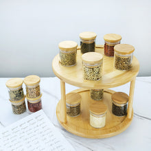 Load image into Gallery viewer, 12 Herbs and Spice Jars (200mls) with 2 Tier Turntable