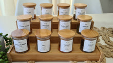 Load image into Gallery viewer, Herbs and Spice Jars (100mls)  with Bamboo Shelf
