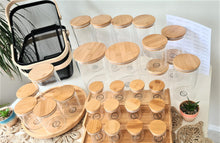 Load image into Gallery viewer, Basic Pantry Set- Glass and Bamboo
