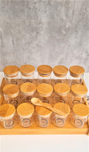 Load image into Gallery viewer, Herbs and Spice Jars (100mls)  with Bamboo Shelf
