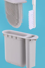 Load image into Gallery viewer, TPR Toilet Brush with Holder Set- Silicone Bristles
