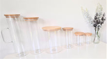 Load image into Gallery viewer, Glass Storage Jar with Bamboo lid -3000ml
