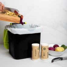 Load image into Gallery viewer, Compostable/ Biodegradable Caddy Liners with Tie tops
