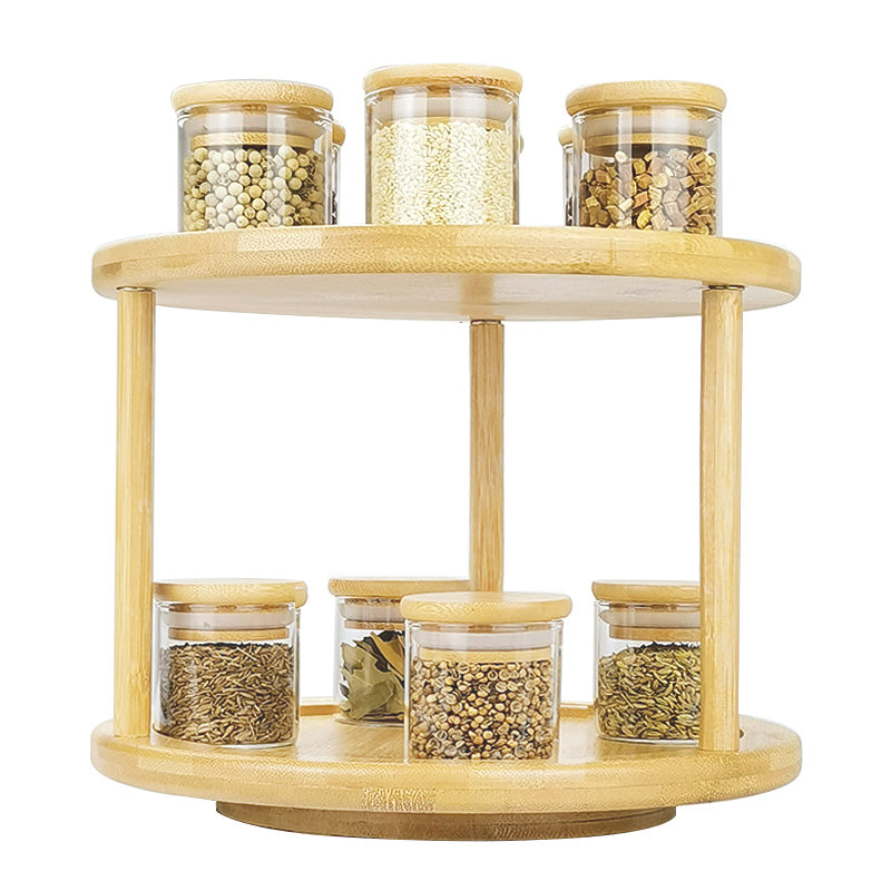 12 Herbs and Spice Jars (200mls)  with 2 Tier Turntable