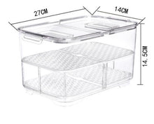 Load image into Gallery viewer, Fridge Storage Container with Drainage Valve  -Large
