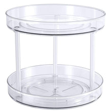 Load image into Gallery viewer, 2 Tier  CLEAR Turntable /Lazy Susan
